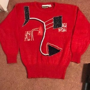 Anytime Glitz l🥳HP🥳Red Sweater